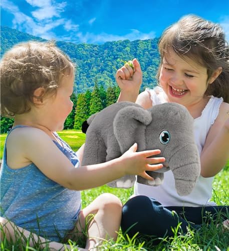 DolliBu Elephant Eco-Friendly Stuffed Animal 14 Inch