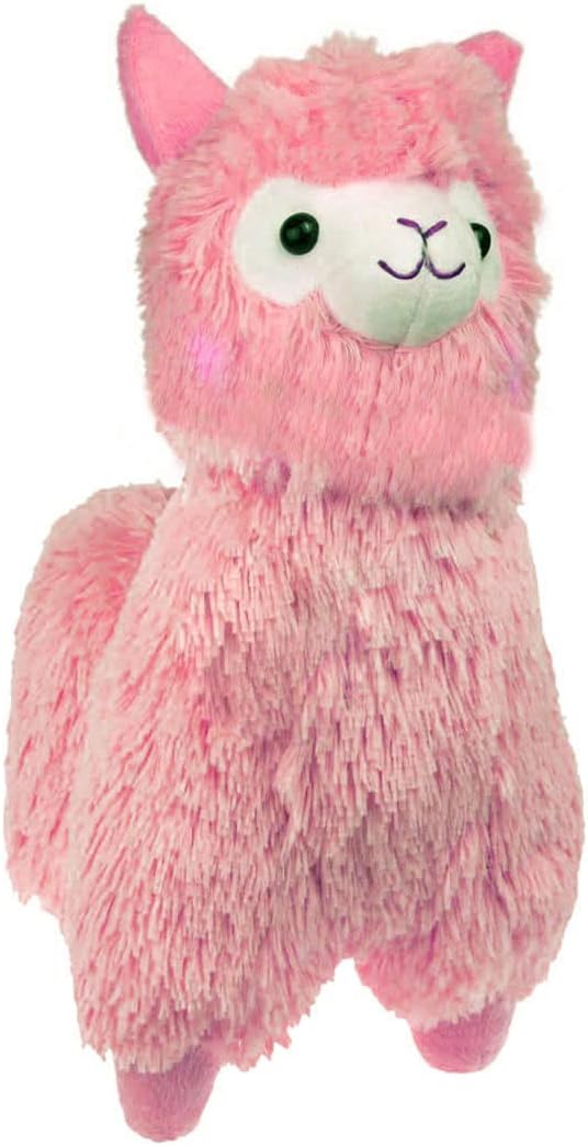 Tollion Cuddly Soft Pink Alpaca Toy - 7 Inch Plush Doll