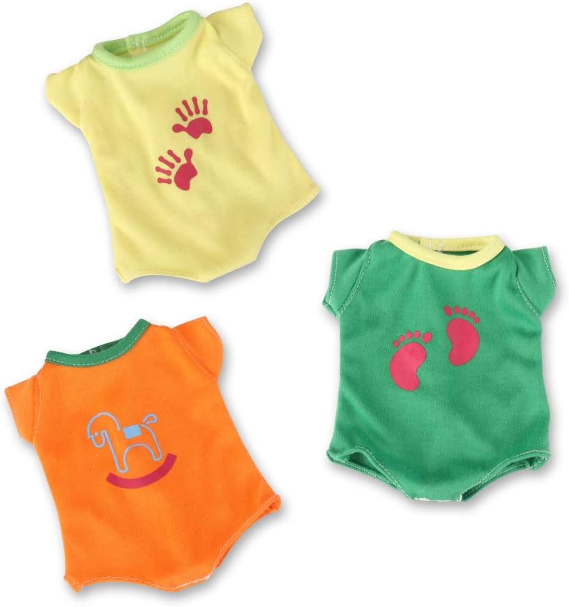 WakaoFeeling 6 Pack Baby Doll Clothes for 12 Inch Alive Doll