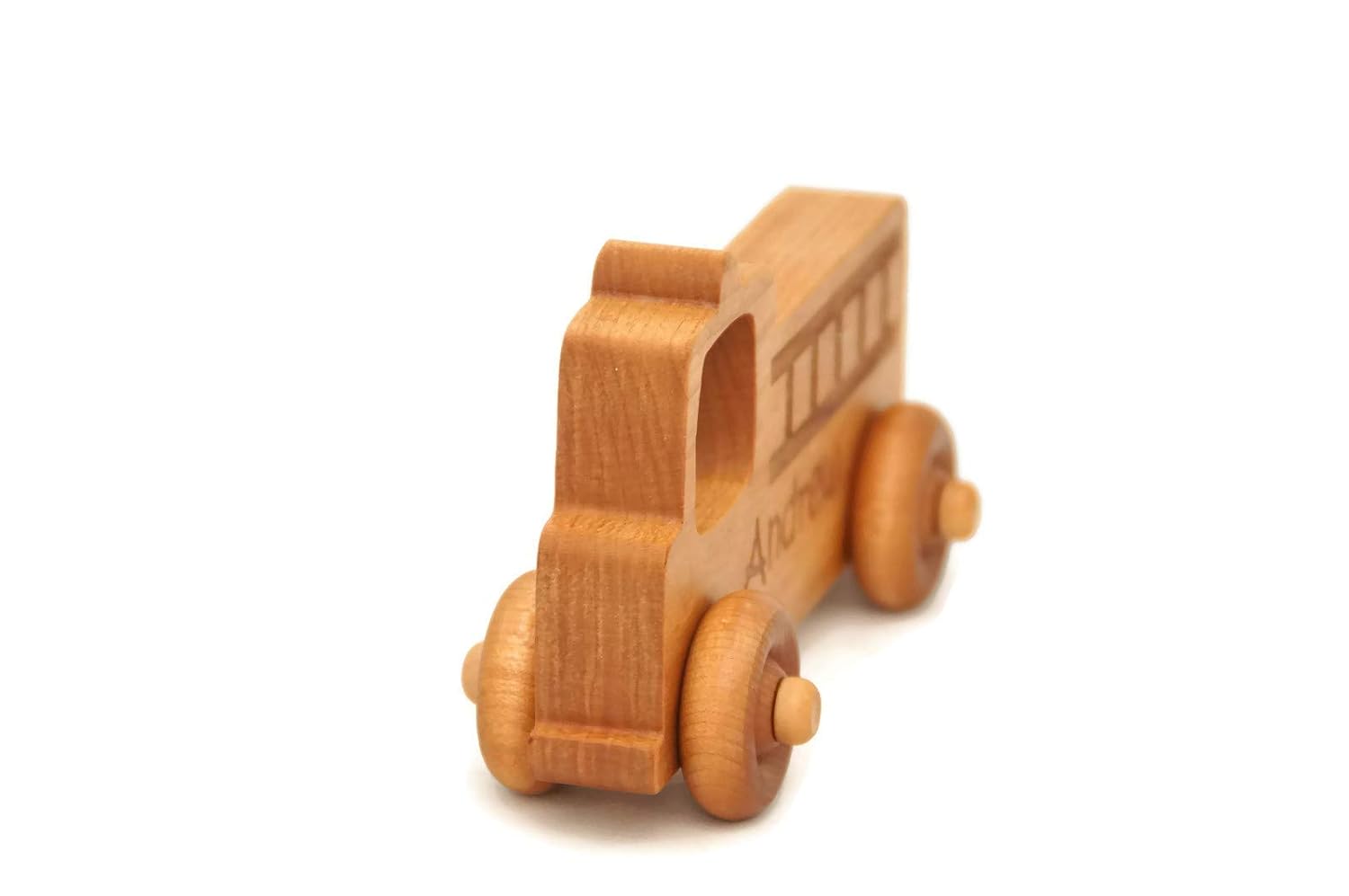 Little Wooden Wonders Wooden Toy Fire Truck 1