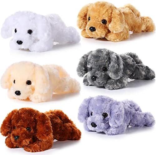 Harrycle 6 Pcs 8 Inch Plush Dog Stuffed Animal Set