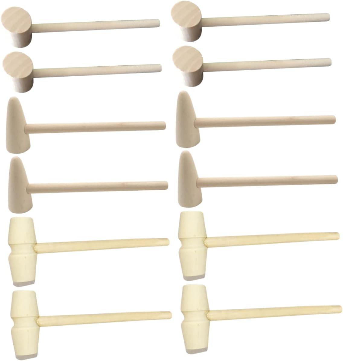 DECHOUS Wooden Hammer Toy Set 15pcs Safe and Durable
