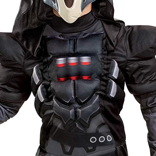 Overwatch Reaper Costume for Kids - Muscle Padded Jumpsuit