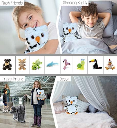 Puzzled DolliBu Plush Owl Toy - Soft Huggable 85 Inch