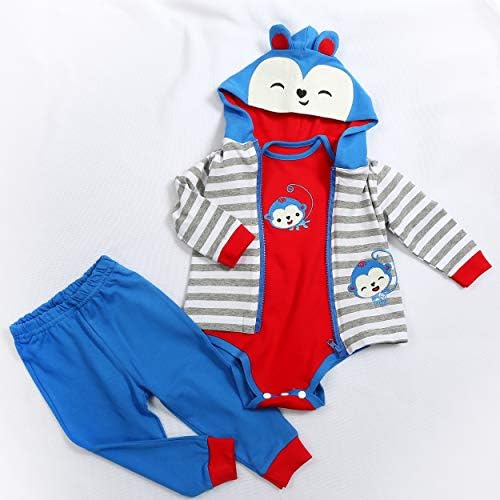 Medylove Reborn Baby Boy Clothes Set 3pcs