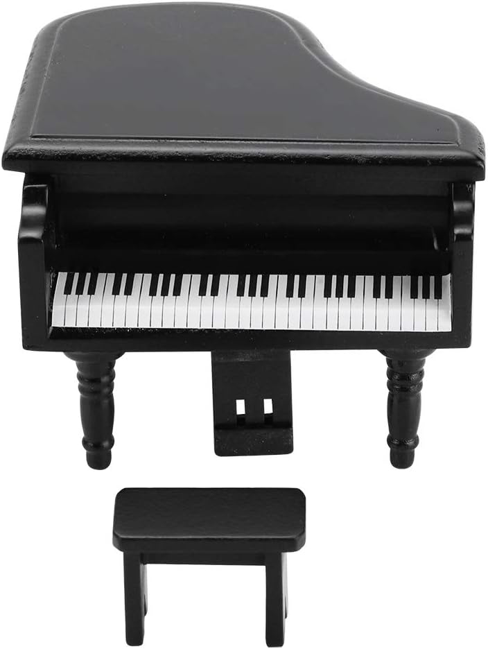 Zerodis 112 Scale Mini Grand Piano Black