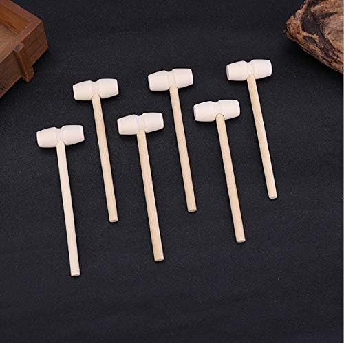 30Pcs Mini Wooden Hammer for DIY and Seafood Cracking