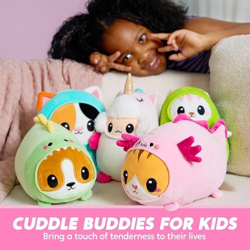 JOYIN Stuffed Animal Kawaii Axolotl Cat Plushie 11 Inch Cute Pillow