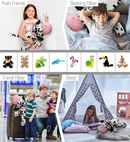 DolliBu Plush Cow Pillow 27 Inch Huggable