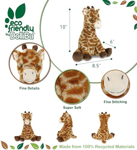 DolliBu Giraffe Plush Toy 10 Inches Soft Huggable