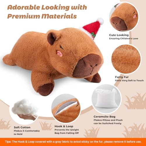 Bobbie Laxi 25 Capybara Weighted Plush Toy