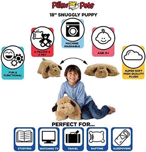 Pillow Pets Snuggly Puppy 18 Inch Plush Pillow Toy