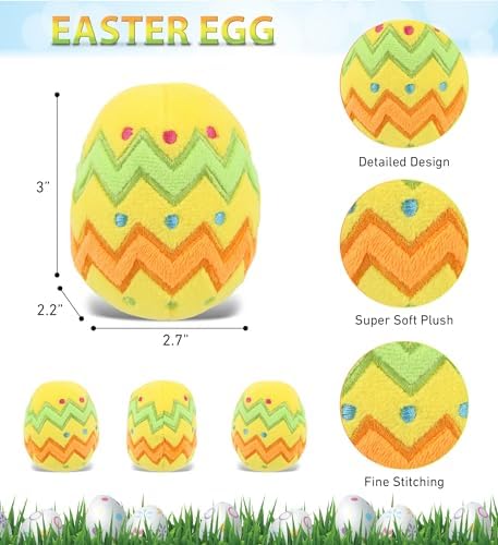 DolliBu Easter Egg Plush Toy - 3 Inches