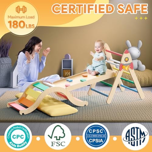 Pikler Triangle Set for Toddlers 1-3 Years