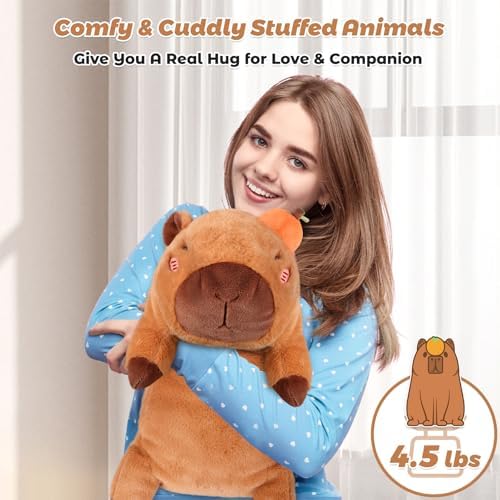 Bobbie Laxi 25 Inch Capybara Weighted Plush