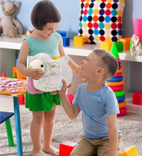DolliBu White Sheep Stuffed Animal 115 Inches