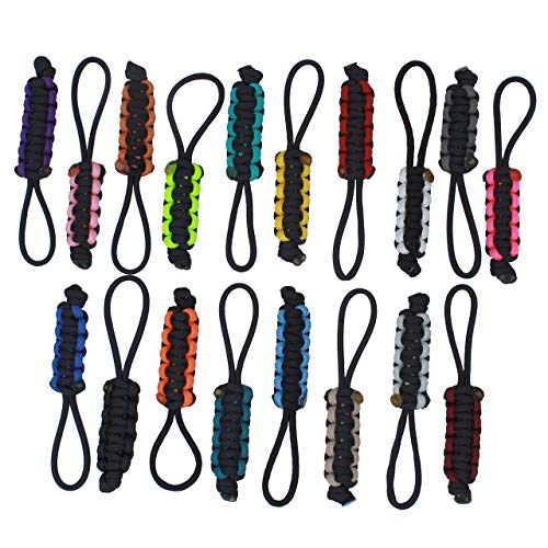 BGTV BubbasGarageTv Large Heavy Duty Paracord Zipper Pulls