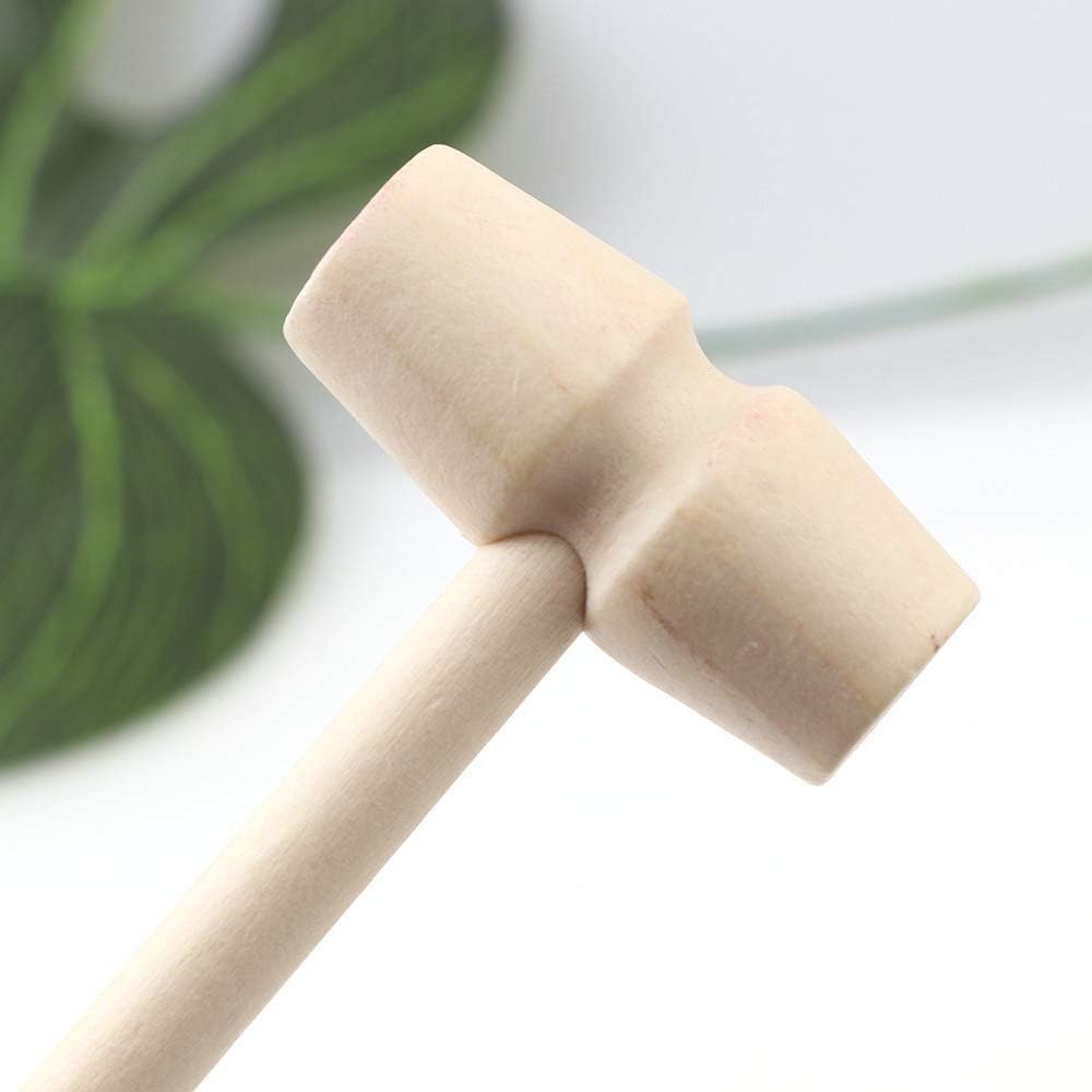 30Pcs Mini Wooden Hammer for DIY and Seafood Cracking