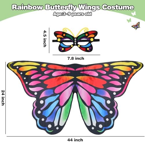 Creatoy Toddler Butterfly Wings Costume for Girls