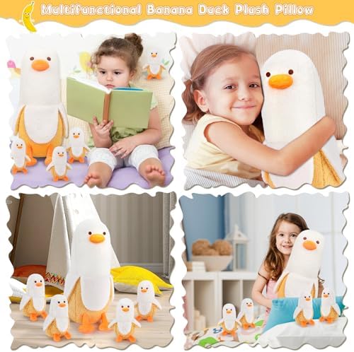 Auspicious Beginning Banana Duck Plush Family Set
