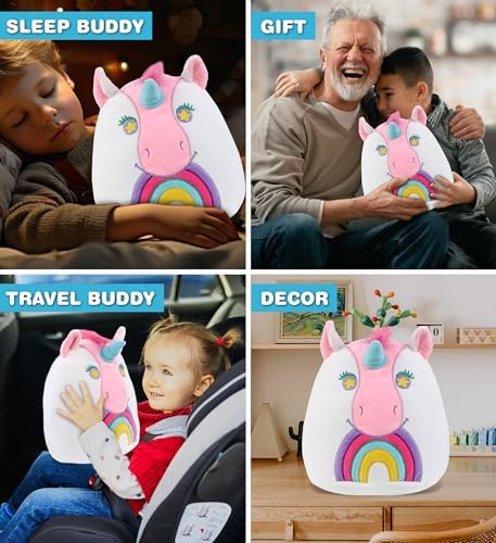 DolliBu Snug-Mooshies Unicorn Plush Toy - 10 Inch
