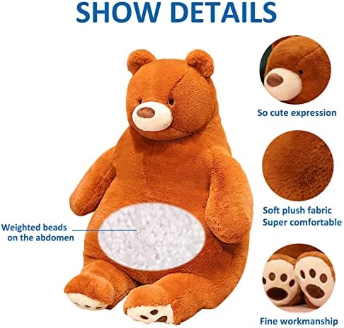 Ronivia Weighted Bear Plush Pillow 17 35 lbs