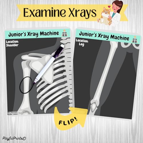 PlayfulPrints Vet Kit For Kids - Vet Playset Animal Care Tools