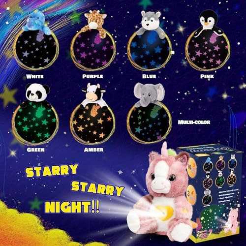 Cuteoy Plush Unicorn Star Projector Night Light 1