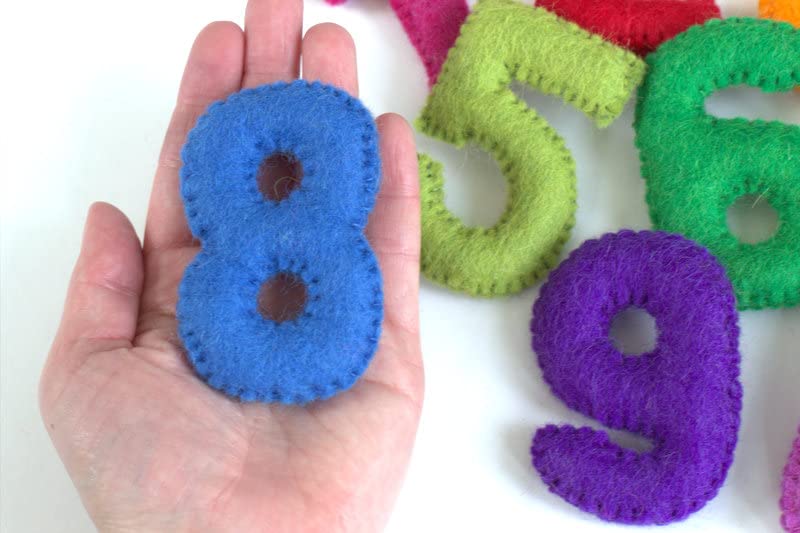 Matthew Mae Monthly Milestone Felt Number Set PINK