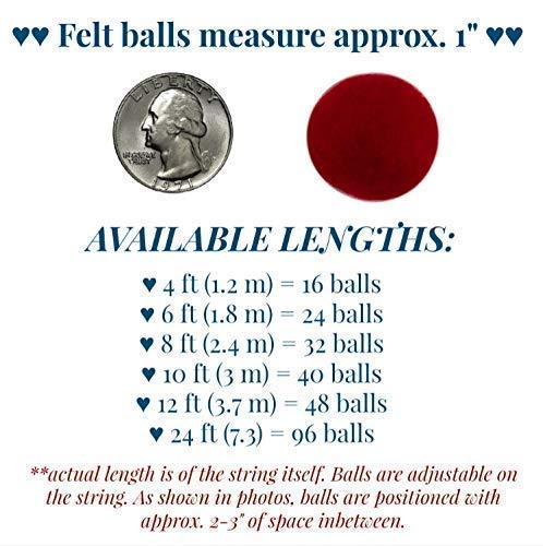 Matthew and Mae Fall Garland - 1 Felt Balls