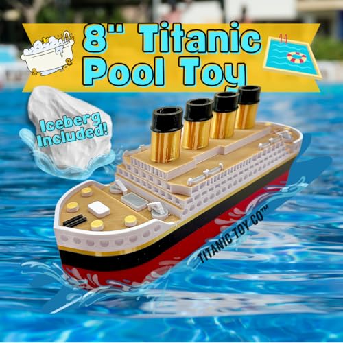 8 Inch Titanic Pool Toy and Bath Toy for Kids