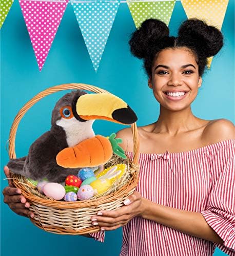 DolliBu Happy Easter Soft Plush Toucan with Carrot