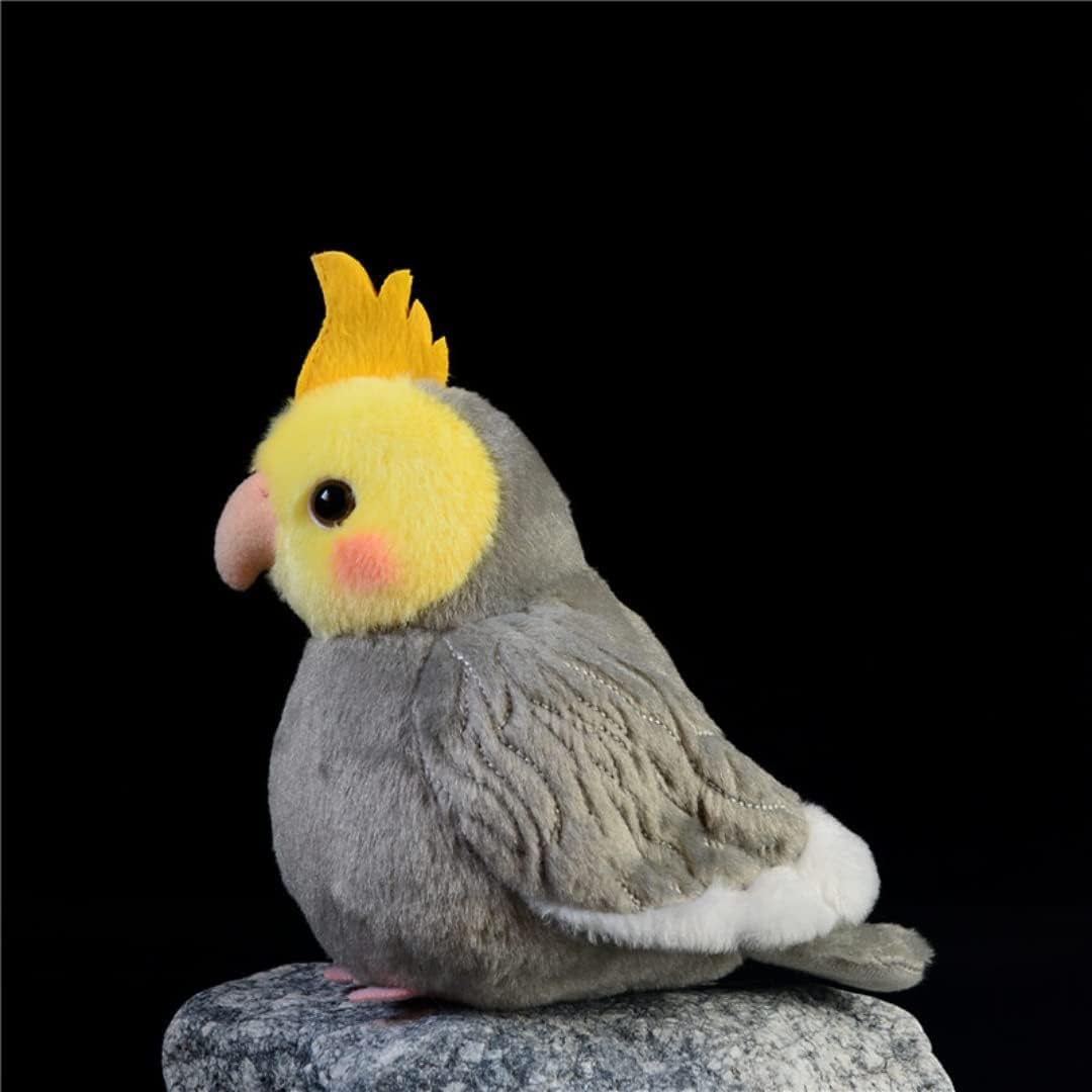 ZCPACE 2pcs Realistic Cockatiel Plush Toy Set