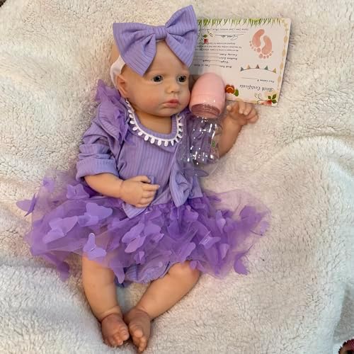 OtardDolls Realistic 18 Inch Silicone Baby Doll Set