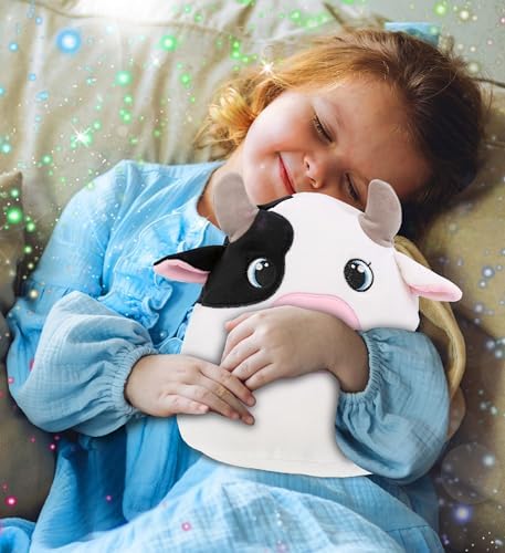 DolliBu Snug-Mooshies Cow Plush - 10 Inch Cuddly Toy