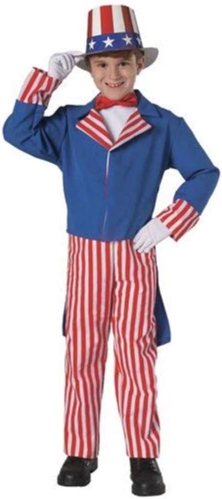 Rubies Deluxe Uncle Sam Child Costume Red White Blue
