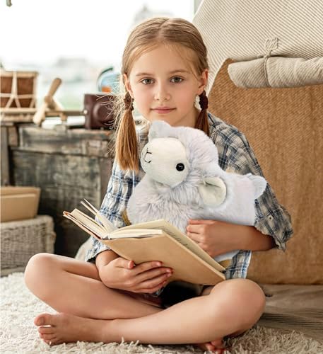 DolliBu White Sheep Stuffed Animal 115 Inches