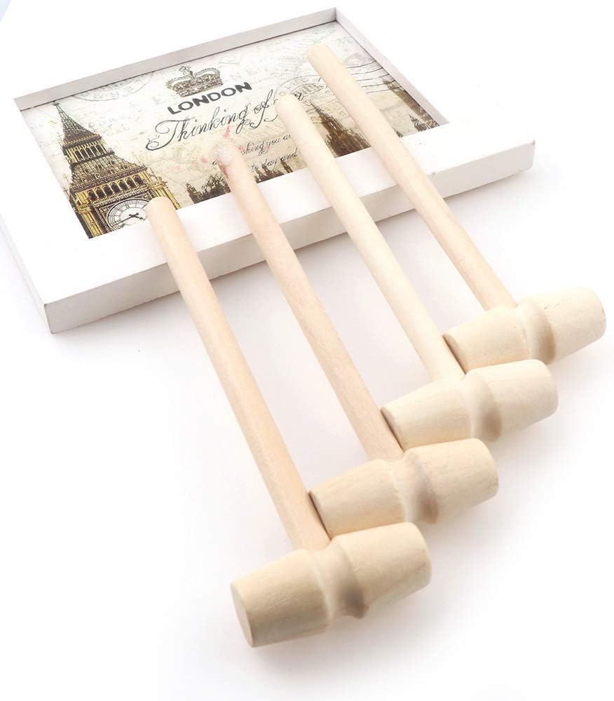 30Pcs Mini Wooden Hammer for DIY and Seafood Cracking