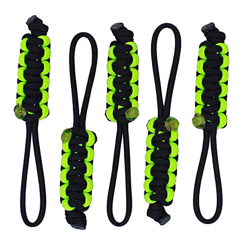 BGTV BubbasGarageTv Large Heavy Duty Paracord Zipper Pulls