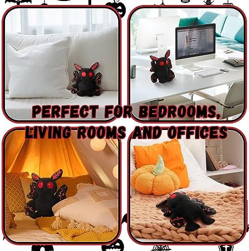 Jenaai Mothman Plush Toy - Halloween Costume Gift for Kids and Adults