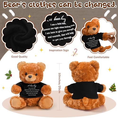 Meooeck Bear Plush Stuffed Animal Sympathy Gift