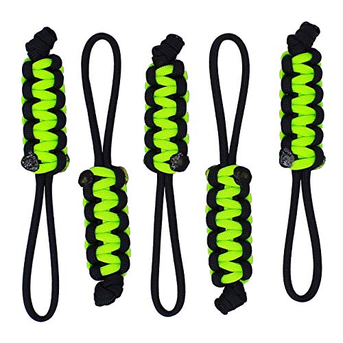 BGTV BubbasGarageTv Large Heavy Duty Paracord Zipper Pulls