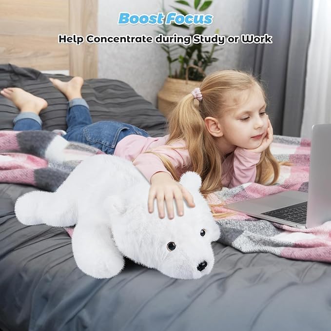 Bobbie Laxi 23 Polar Bear Weighted Plush Toy