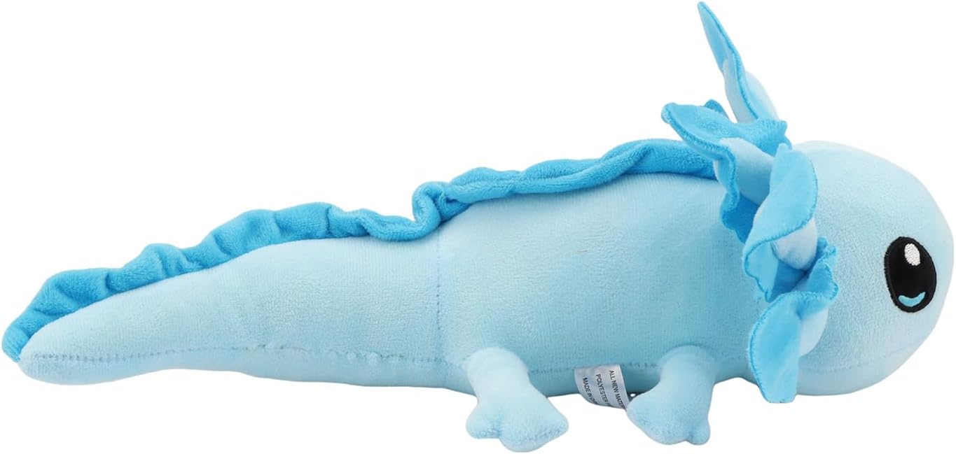 Realistic Blue Axolotl Plush Toy 177 Snuggly Pillow