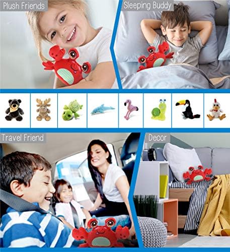 DolliBu Red Crab Plush Toy - 55 Inches Huggable