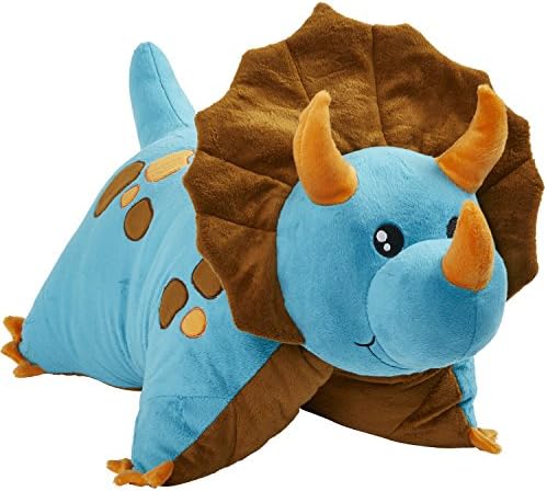 Pillow Pets Triceratops Blue Dinosaur 18 Inch Plush Pillow Toy