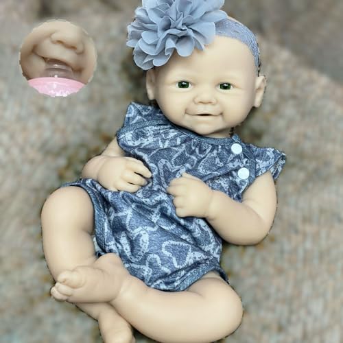 18 Inch Unpainted Reborn Silicone Baby Doll for Kids
