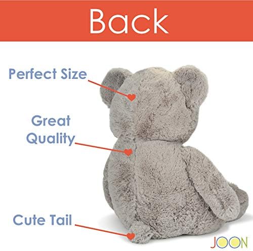 JOON Huge Teddy Bear - 38 Inches Light Gray Fluffy Faux Fur 1