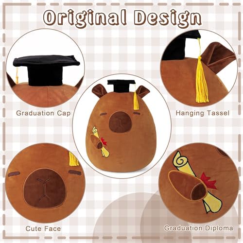 OurHonor Capybara Graduation Plush Stuffed Animal 1