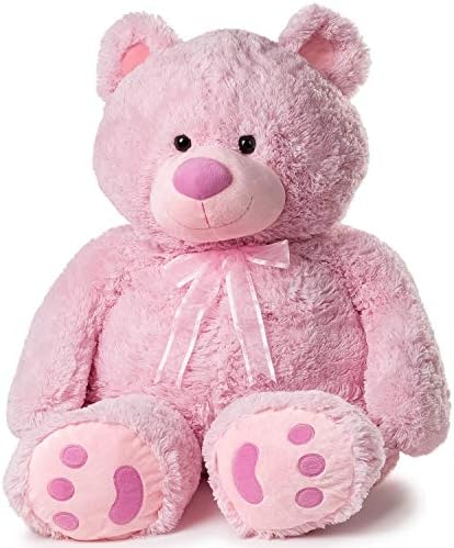 JOON 38 Inch Teddy Bear with Ribbon and Bow